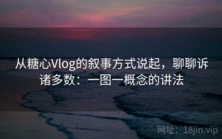 从糖心Vlog的叙事方式说起，聊聊诉诸多数：一图一概念的讲法