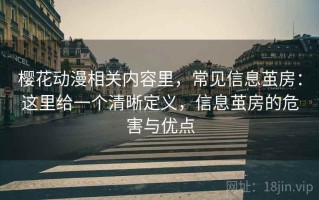 樱花动漫相关内容里，常见信息茧房：这里给一个清晰定义，信息茧房的危害与优点
