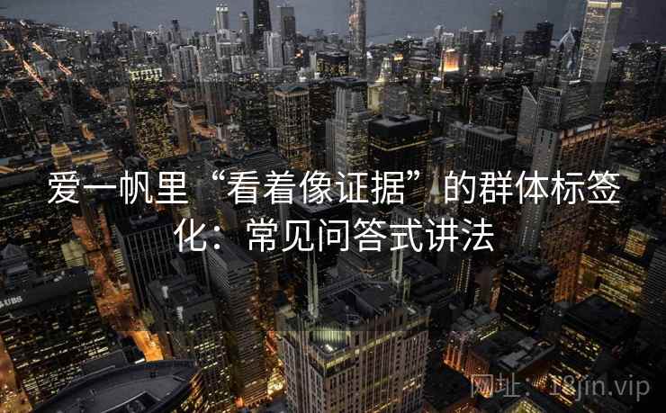 爱一帆里“看着像证据”的群体标签化：常见问答式讲法